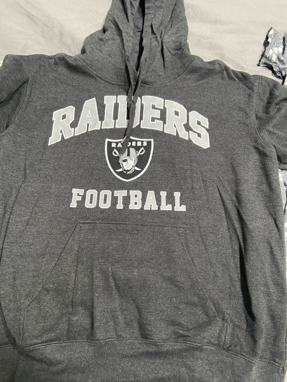NFL Charcoal Gray Team Apparel Pullover Hoodie